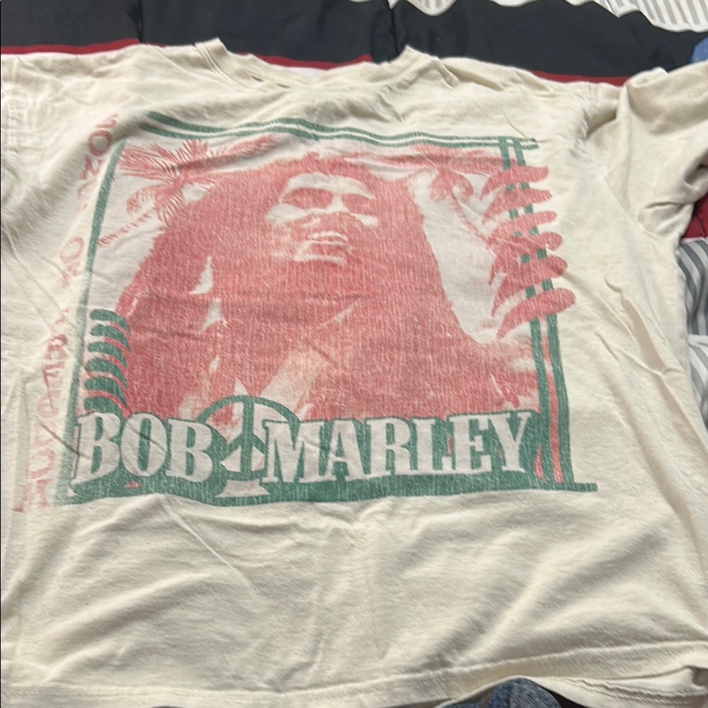 Zion Rootswear Bob Marley Cream Tee